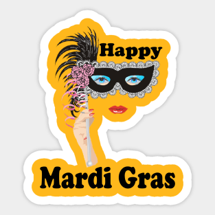 Mardi Gras Sticker